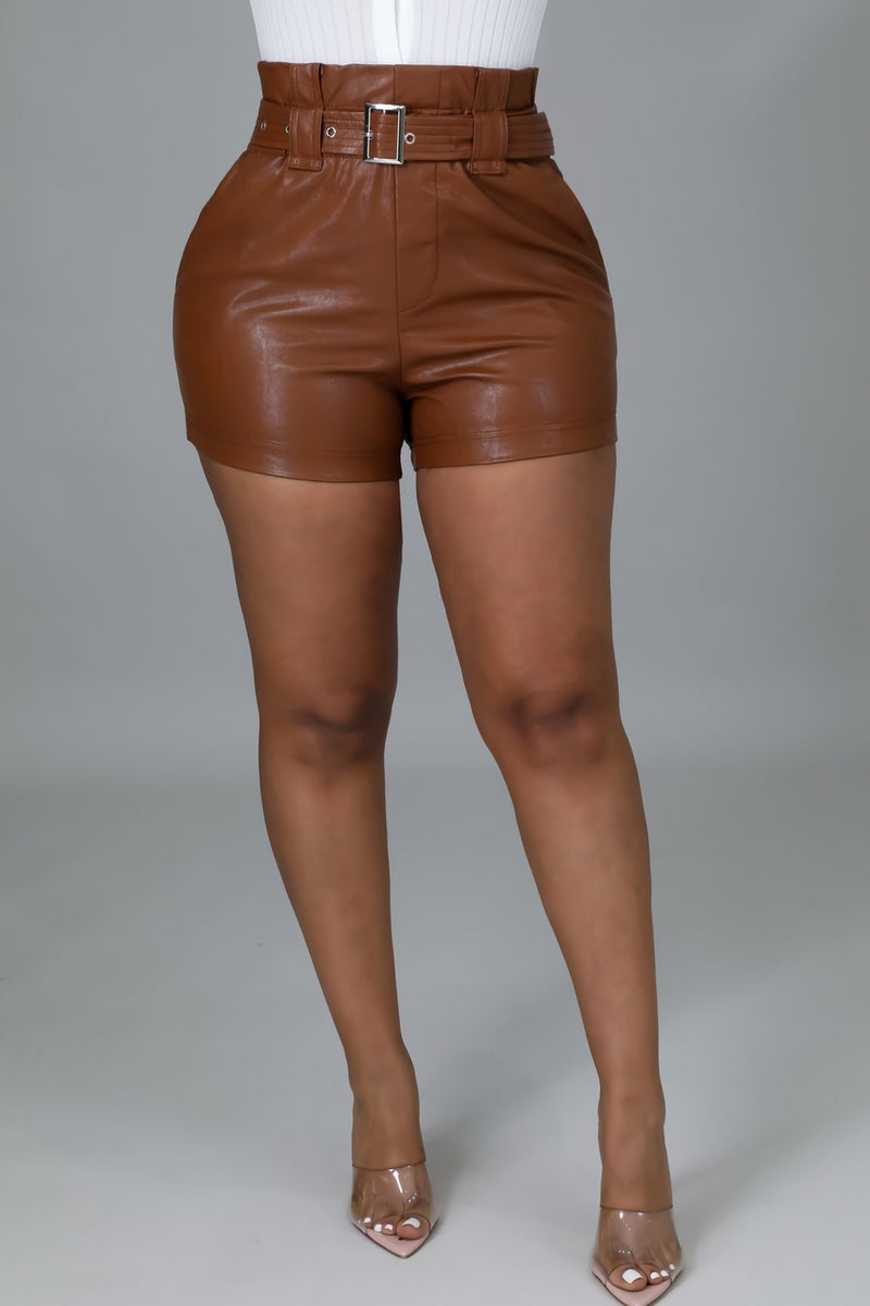 Mhya Fuax Leather Shorts – Cool J's Apparel