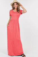 Short Sleeve Maxi Dress