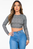 Chelsey Plaid Crop Top