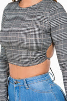 Chelsey Plaid Crop Top