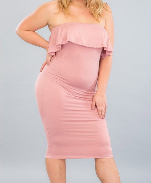 Pretty in Pink Tube Top Dress