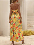 Kimmie Tropical Halter Dress