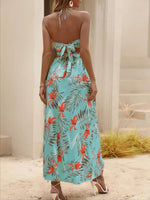 Kimmie Tropical Halter Dress